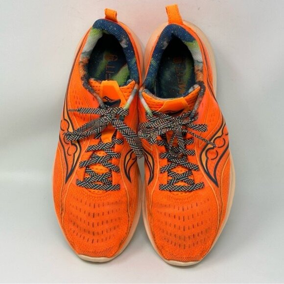 Men’s Saucony S20723-45 Kinvara 13 Neon Orange Sneakers Size 8.5 main image 11